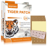 MQFORU pansement-tigre-chaleur-24h offre chaleur durable pour muscles et articulations.