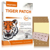MQFORU Tiger Patches appliqué sur le genou pour chaleur ciblée durable.