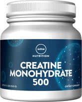 MRM Créatine Monohydrate 500, poudre micronisée facile à mélanger, énergie pour les entraînements.