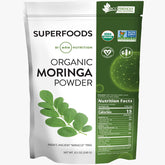 MRM Moringa poudre dans sachet, source naturelle de protéines et fibres