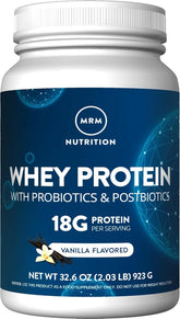 MRM Protéine whey Vanille – pot, soutien musculaire et goût vanille