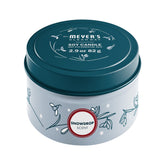 Bougie Snowdrop de Mrs. Meyer’s en boîte métallique, parfum frais et floral.