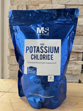 MS Finechem chlorure de potassium poudre, emballage 1 kg, alternative au sel faible en sodium.