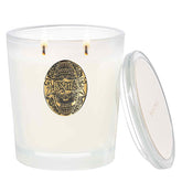 Bougie M&SENSE grande double mèche vanille crème pour ambiance chaleureuse.