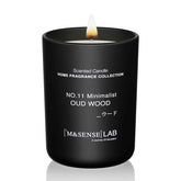 Bougie M&SENSE Oud Wood, parfum durable pour une ambiance chaleureuse.