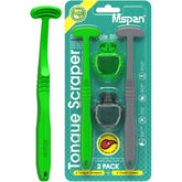Racleur de langue Mspan avec étui plastique, pratique pour le voyage et l'hygiène