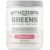 MTN OPS Super Greens Fraise pour énergie quotidienne et antioxydants
