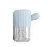 MUDOR nettoyeur lentilles portable bleu, nettoyage rapide et pratique en déplacement.