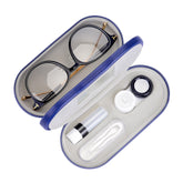 Muf boîtier lentilles et lunettes avec miroir double-face pratique.