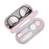 Muf étui 2-en-1 lunettes et lentilles avec rangement pratique.