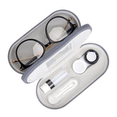 Muf 2 en 1 etui lentilles et lunettes avec miroir, vue avant.