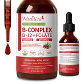 Mulittea complexe B methylé flacon-sublingual, énergie potentielle et absorption rapide