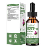 Mulittea – Gouttes Foie et Drainage Lymphatique: bouteille visible pour soutenir la détox naturelle.