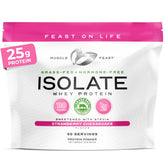 Muscle Feast Isolat protéine lactosérum en poudre Fraise Cheesecake, boost protéique matin