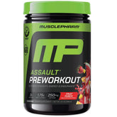 MusclePharm Assault poudre pré-entraînement, saveur fruitée, énergie rapide avant l'effort