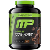 MusclePharm Combat 100% Whey – etiquette du produit pour traçabilité et conformité.