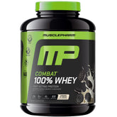 MusclePharm Combat Whey bouteille Cookies Creme, soutien récupération après entraînement.