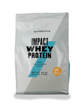 Myprotein Impact Whey Poudre caramel sel prêt à être versé dans votre shaker quotidien