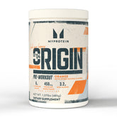Le produit Myprotein Origin dans une bouteille d'entraînement, pour rester concentré pendant l'effort.