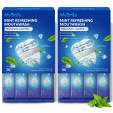 MySmile bain de bouche sachets 12 ml, format compact et pratique pour le quotidien.