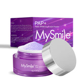 MySmile Pap poudre blanchissante menthe sur brosse, haleine fraîche.
