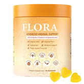 MZXDXZE Flora Plus Gummies bouteille pratique soutient l équilibre vaginal et une odeur fraîche.