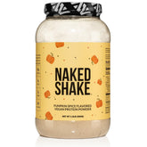 NAKED Shake potiron-epice emballage: saveur automnale et protéine végétale pratique.