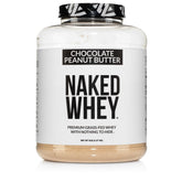 NAKED Whey Chocolat Beurre Noisette — bouteille montrant une nutrition riche et naturelle.