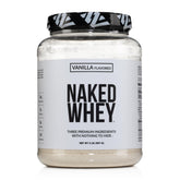 NAKED Whey Vanilla — poudre protéinée naturelle pour shakes riches en protéines.