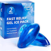 Nalax coussins-gel refroidissants pour relief ciblé des hémorroïdes.