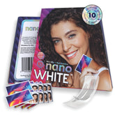 nanoWHITE bande-blanchiment 2-en-1, kit prêt à l’emploi pour blanchir les dents