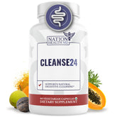 NATION HEALTH MD Cleanse24 - Bouteille-capsules: soutien digestif potentiel au quotidien.