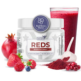 Nation Health MD Reds – bouteille de poudre prête à être consommée le matin.