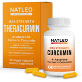 Theracurmin Natleo USA: bouteille montrant un complément quotidien pour le soutien des articulations.
