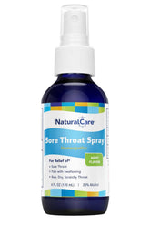 Natra-Bio NaturalCare Spray gorge menthe, flacon 118 ml, pour gorge irritée.