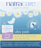 Natracare serviettes hygiéniques ultra-longues, 10 pièces, confort durable et protection nocturne
