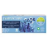 Tampons NATRACARE en coton biologique format normal non-applicateur, confort quotidien.