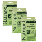 Lingettes Natrapel 20% Picaridin, protection durable pour les moustiques et tiques.
