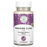 Natural Balance Parazide Clenz bouteille avec gélules, soutien potentiel à l'équilibre intestinal.