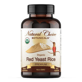 Natural Choice Botanicals photo emballage capsules riz-levure rouge pour usage quotidien.