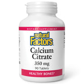 Natural Factors Calcium Citrate: emballage et bouteille visibles, pratique pour le quotidien.