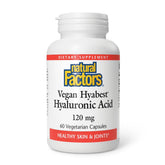 Hyabest Natural Factors sur la bouteille, hydratation potentielle de la peau.