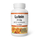 Natural Factors Luteine - bouteille de capsules molles pour le soutien visuel.