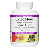 Natural Factors OsteoMove — boîte et étiquette montrant le produit et ses bénéfices potentiels.
