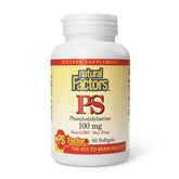 Natural Factors Phosphatidylserine, boîte: soutien quotidien mémoire et concentration.