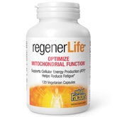 RegenerLife Natural Factors: bouteille de 120 capsules pour une routine énergétique.
