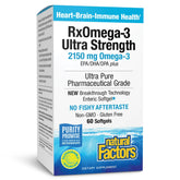 RxOmega-3 Ultra en bouteille, soutien potentiel pour le cœur et le cerveau.