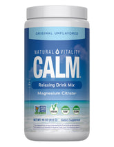 Natural Vitality CALM — Bouteille prête à mélanger pour détente après le travail.