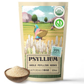 NaturaleBio psyllium husk bouteille : fibre naturelle pour un équilibre digestif