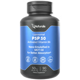 Naturalis Liposomal P5P dans la bouteille, format pratique pour une prise quotidienne.